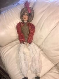 Antique Lenci Boudoir doll