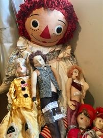 Raggety Ann & Stockinette dolls