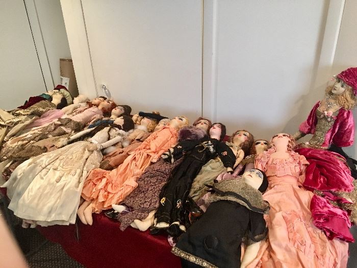 These are all FRENCH Boudoir Dolls c.1900-1920's