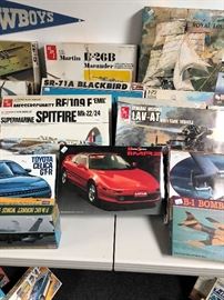 Airplane, Ship, and Car Model Kits