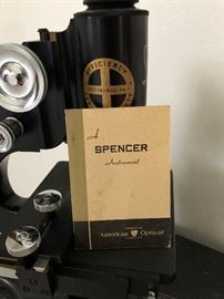 Vintage Spencer Microscope with Case