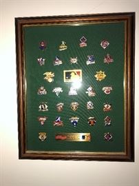 Framed MLB Pins
