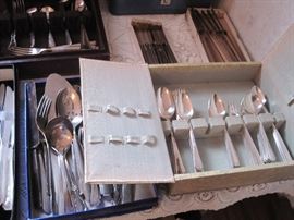 silver plated flat ware