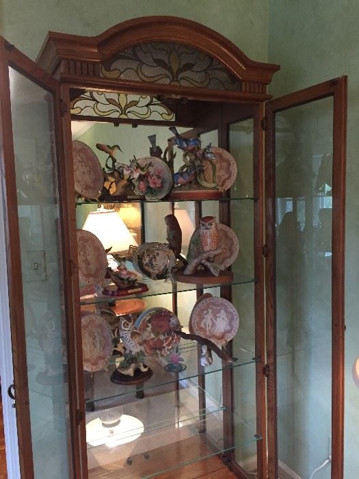 Glass front curio cabinet