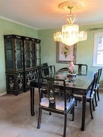 Oriental dining room set