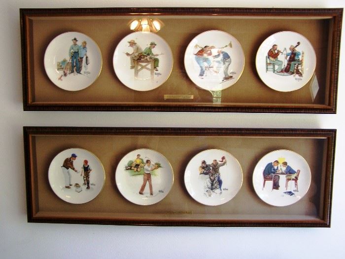 Norman Rockwell Mounted Plates