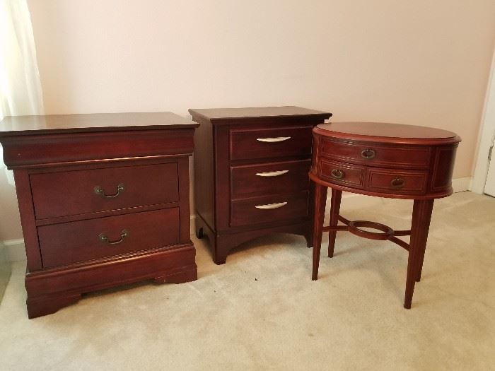 Assorted end-tables/night stands