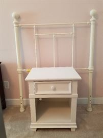 Pier 1 metal twin headboard. Night stand SOLD!