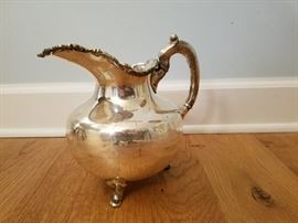 Marked Mexican sterling water pitcher