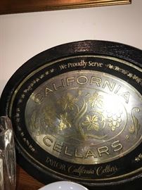 CALIFORNIA CELLARS WALL ART / BAR SIGN