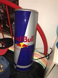 LARGE RED BULL WALL LAMP