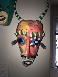 HAND-MADE COLORFUL METAL MASKS