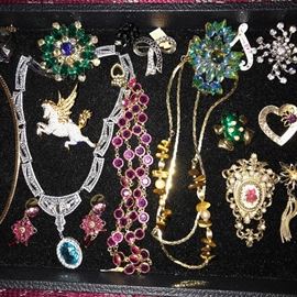 VINTAGE COSTUME JEWELRY, RHINESTONE JEWELRY, SWAROVSKI JEWELRY