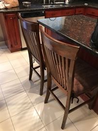 WOODEN BAR STOOLS / CHAIRS