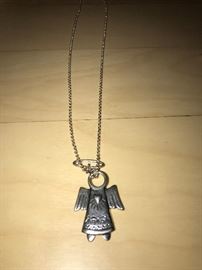 STERLING SILVER ANGEL NECKLACE