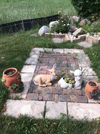 YARD DECORATIONS AND FLOWER POTS