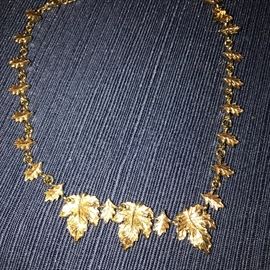 ST. JOHN GOLD-TONE LEAF NECKLACE