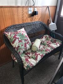 OUTDOOR WICKER LOVE-SEAT
