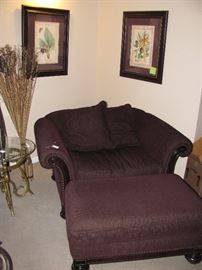 Chair and a half , it's large soft and comfy 