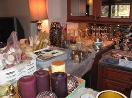 barware and candles