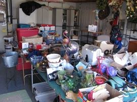 Christmas, gardening supplies and decorations