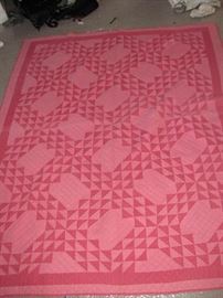 all handmade vintage quilt