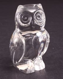 Lot 7: Lead Crystal Owl Figurine