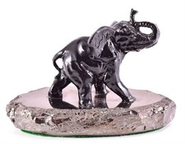 Lot 19A: Elephant Figurine Handcrafted From Coal