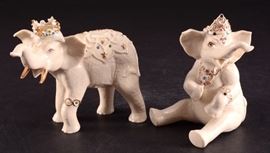 Lot 21B: Lenox "Heirs to the Throne" Elephant Figurines