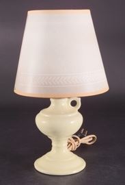 Lot 34: Yellow Ceramic Electric Finger Oil Lamp