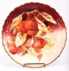 Lot 31: B & H Limoges Fruits Decorative Plate