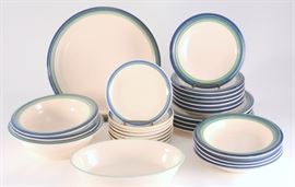 Lot 46: 20 Pcs Pfaltzgraff "Ocean Breeze" Tableware