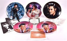 Lot 44A: 5 Elvis Presley Collector's Plates