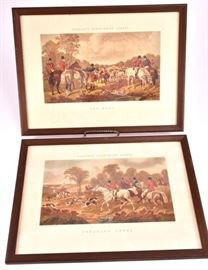 Lot 73: Herring's Fox Hunting Scenes Framed Artwork