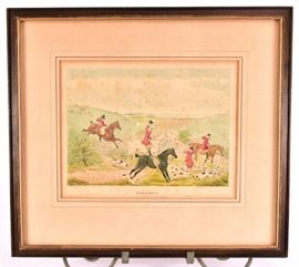Lot 71: Alken "The Death" Framed Artwork