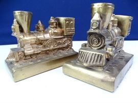 Pair of Locomotive Bookends