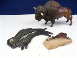 Unique Bison Art Pieces Figure