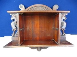 Antique Wall Shelf with Griffin Carving