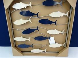 Metal Fish Wall Decor NEW