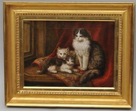 August Laux Cat Painting 5 Other Cat and Kitten Paintings