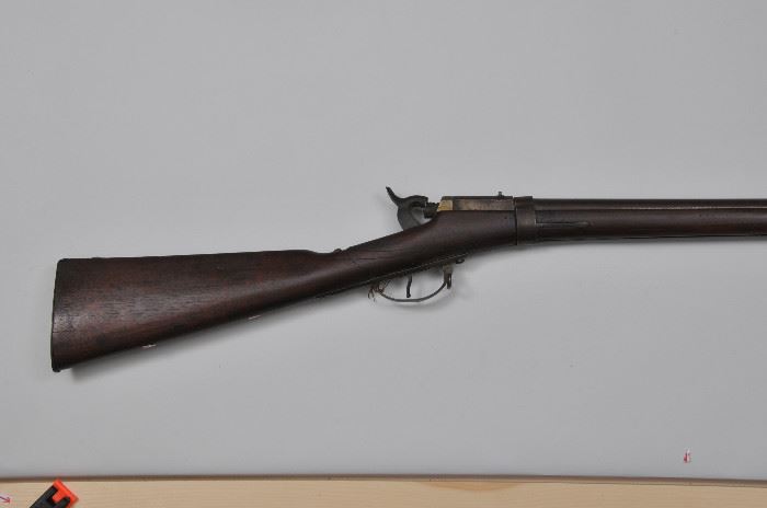 Rare Confederate Muzzle Loading Rifle by J.B. Barrett