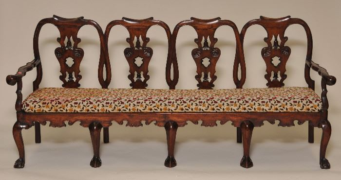 19th C. Chippendale Settee