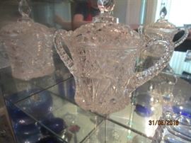 brilliant cut sugar bowl