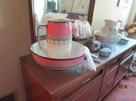 Vintage Wedgwood pitcher and basin