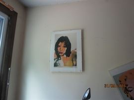 Andy Warhol portrait of Mick Jagger 