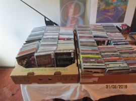 CDs, DVDs, cassettes