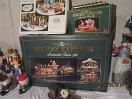 Holiday Express animated electric train set