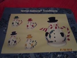 cute snowman teapot with removable hats
