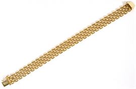 14KT YELLOW GOLD PANTHER LINK BRACELET, L 7 1/2"
Lot # 0071 