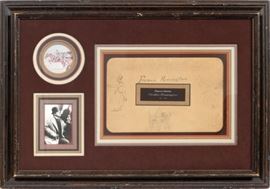 FREDERIC REMINGTON (AMERICAN 1861-1909), DRAWINGS & SIGNATURE, 1887, H 11 1/2'', W 18'',
Lot # 0098 